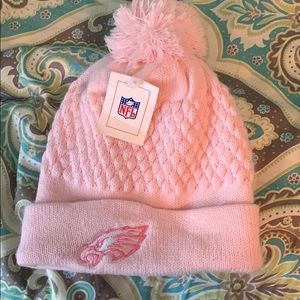 Pink Philadelphia Eagles Kint Winter Hat
